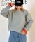【CIAOPANIC TYPY】リシェイプモーションワッフルニットプルオーバー