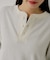 【Kastane】【WHIMSIC】サーマル ヘンリーネックTシャツ
