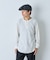 【Kastane】【WHIMSIC】サーマル ヘンリーネックTシャツ