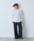 【Kastane】【WHIMSIC】サーマル ヘンリーネックTシャツ