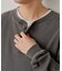 【Kastane】【WHIMSIC】サーマル ヘンリーネックTシャツ