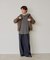 【Kastane】【WHIMSIC】サーマル ヘンリーネックTシャツ