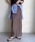 【DouDou】ストレッチフェイクスエードスカート