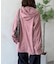 コーデュロイフードシャツ