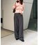 ストライプタックワイドパンツ