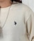【U.S. POLO ASSN.】アクリルクルーネックニット