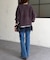 Wフェイスフェザーニットプルオーバー