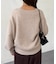 Vネックゆるニットプルオーバー