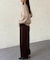 Vネックゆるニットプルオーバー