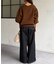 Vネックゆるニットプルオーバー