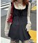 【Ciaopanic】ショルダーギャザーベロアチュニックワンピース