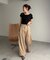 【CAPRICIEUX LE'MAGE】WタックベルトSETパンツ