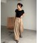 【CAPRICIEUX LE'MAGE】WタックベルトSETパンツ