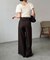 【CAPRICIEUX LE'MAGE】WタックベルトSETパンツ
