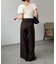 【CAPRICIEUX LE'MAGE】WタックベルトSETパンツ