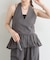 【mystic】ラインストーンホルタービスチェ