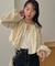 【CAPRICIEUX LE'MAGE】シアーバルーンブラウス