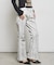 【WHO'S WHO gallery】ストレッチ転写加工フレアパンツ