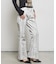 【WHO'S WHO gallery】ストレッチ転写加工フレアパンツ