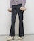 【WHO'S WHO gallery】ストレッチ転写加工フレアパンツ