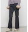 【WHO'S WHO gallery】ストレッチ転写加工フレアパンツ