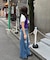 【Ciaopanic】フラワーパッチダメージデニムパンツ
