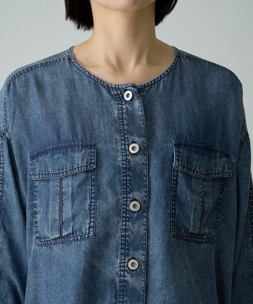 新品GALLARDAGALANTEテンセルデニムジャケット 羽織るだけでお洒落みえ】テンセルデニムジャケット｜ガリャルダ