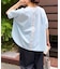 【ポンチョシルエット／大人Tシャツ】【WEB限定カラー】バックテープカットソー