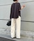 【ポンチョシルエット／大人Tシャツ】【WEB限定カラー】バックテープカットソー