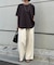【ポンチョシルエット／大人Tシャツ】【WEB限定カラー】バックテープカットソー