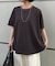 【ポンチョシルエット／大人Tシャツ】【WEB限定カラー】バックテープカットソー