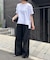 【累計7000枚突破】【サラサラ素材で涼しく着れる】ビッグ変形Tシャツ