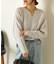 【累計8000枚突破/春に着たい】カタアゼ編みVネックニット
