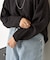 カタアゼ編みVネックニット