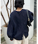 バックレースアップニット
