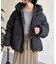 【WEB限定】【長く愛せるリブダウン】リブ襟ショートダウン