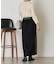 配色スエードリブスカート