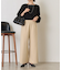 ウールライクキャタピラーパンツ