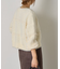 チェック柄シャギーニット