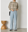 チェック柄シャギーニット