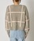 チェック柄シャギーニット
