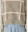 チェック柄シャギーニット