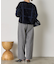 チェック柄シャギーニット