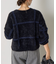 チェック柄シャギーニット