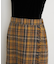 チェックフリンジタイトスカート
