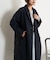 キルティング切替ロングコート