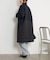 キルティング切替ロングコート