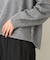 ラメクルーネックニット