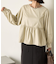 バイカラーステッチブラウス