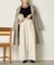 ウール混ロングコート